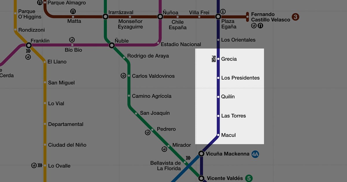 Red de Metro en Peñalolén
